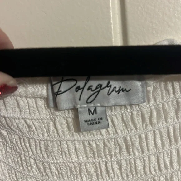 Polagram White and Tan Maxi Dress - Picture 5 of 8